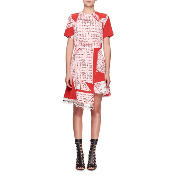 Altuzarra Dresses & Skirts - ALTUZARRA Tournelle Silk Short-Sleeve Bandana-Print Silk Dress Size 44 or 12